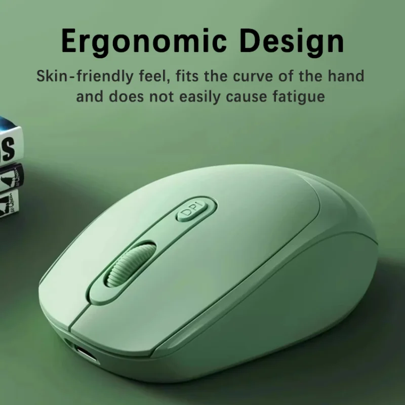 Wireless Gaming Mouse 2.4G Bluetooth 5.2 Rechargeable RGB 1600DPI Optical Mouse for PC Laptop Computer