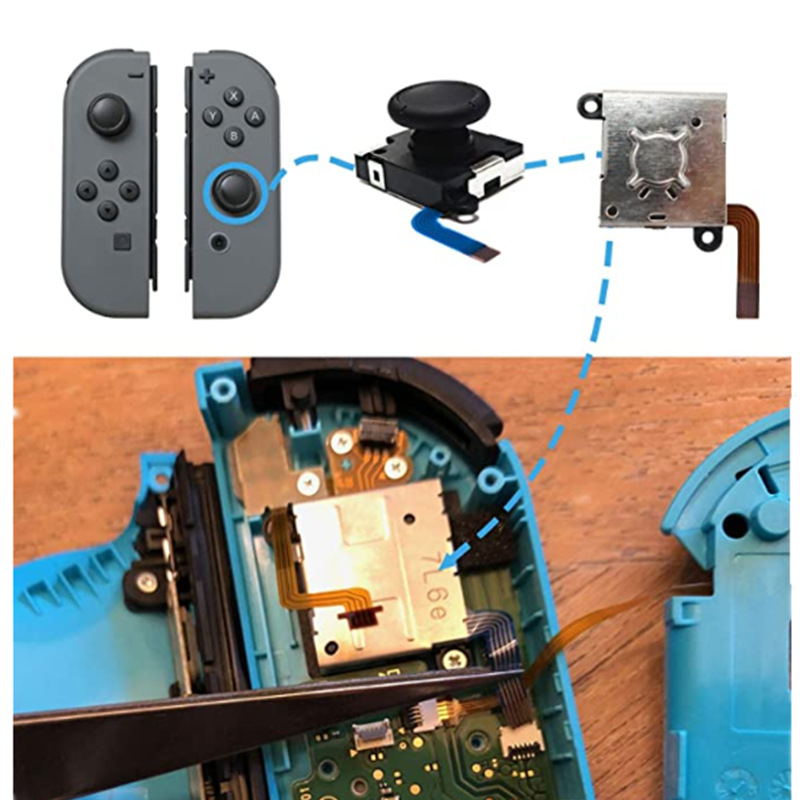 Joystick 3D de repuesto Original para Nintendo Switch y Switch Lite, Joystick 3D analógico, reparación de controlador Joycon