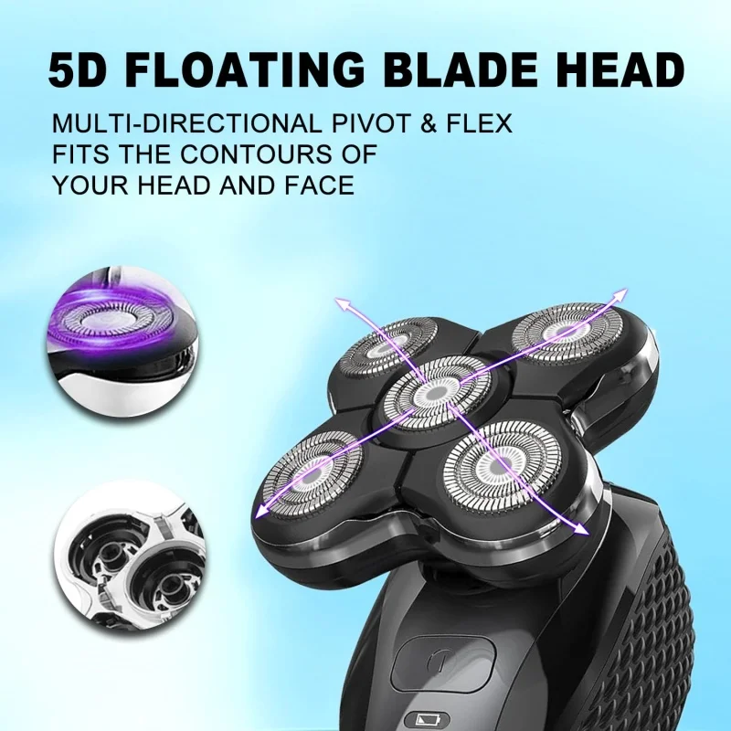 Original for Remington 5D RX5/XR7000/XR1500 Head Blade Smart Razor Accessories Men Multi Function Washable Rotary Barber Shaver