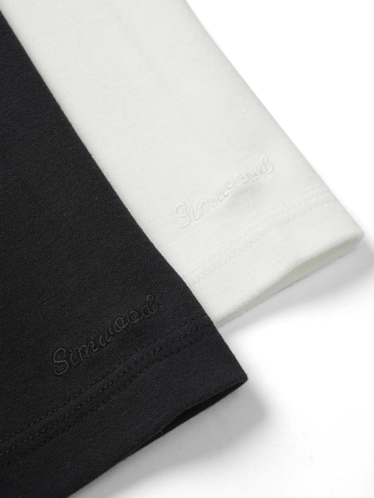 SIMWOOD 2025 Primavera Verano nueva capa básica 310gsm tela térmica camisetas de ajuste Regular hombres proceso cepillado suave camisetas cómodas