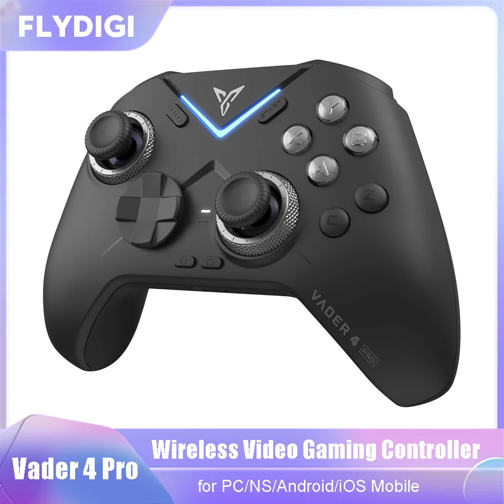 Flydigi Vader 4 Pro Controller per videogiochi con impugnatura atletica wireless Bluetooth con bilanciamento Hall per giochi Xbox/PC/Steam