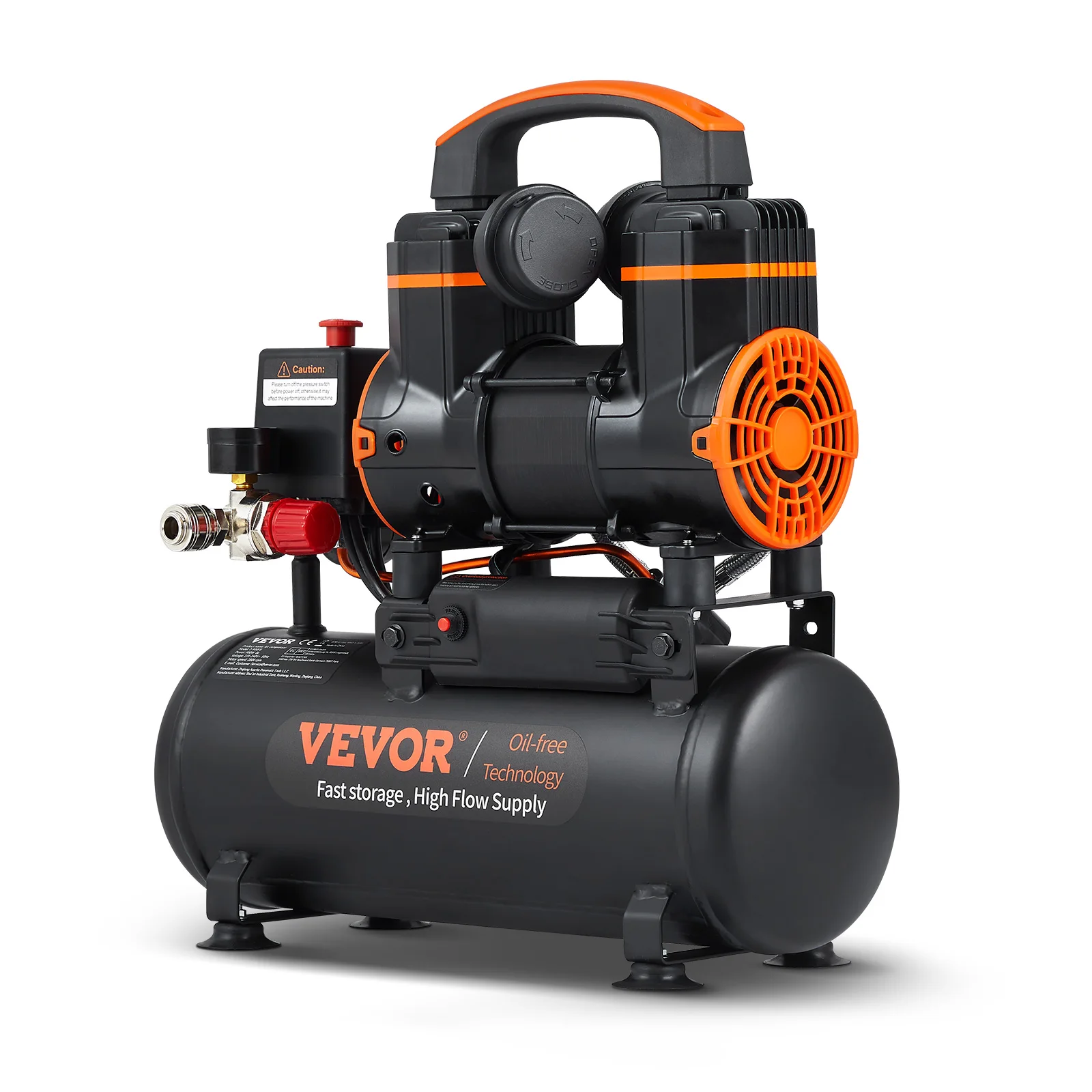 Bomba de compressor de ar SucceBuy 900W 1450W 1800W Compressor portátil silencioso sem óleo para reparo de inflar pneus Compressor sussurro