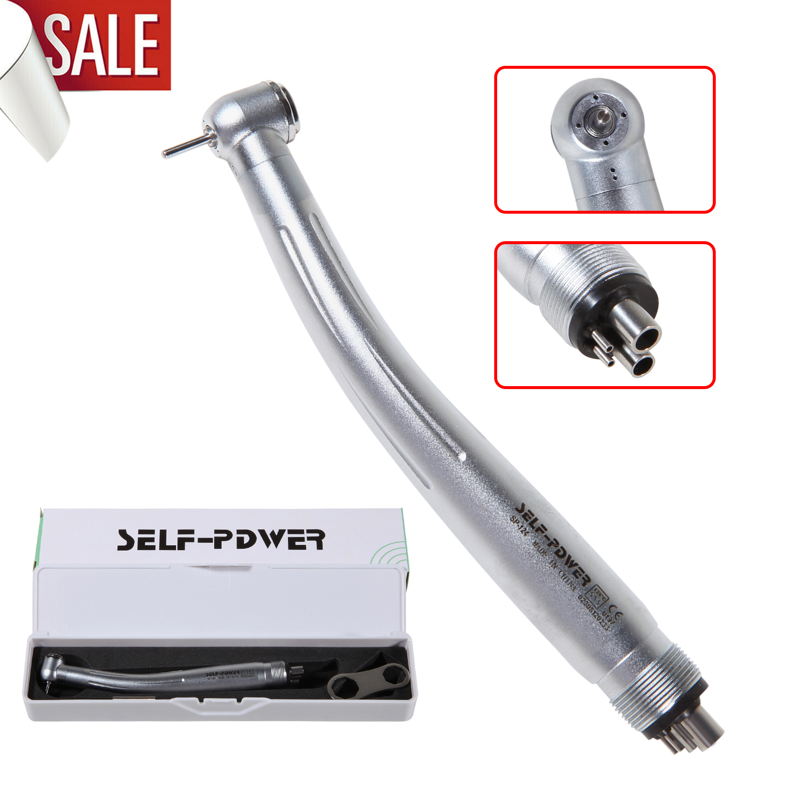 ¡Precio de promoción! Turbina Dental de alta pieza, cabezal limpio de 4 orificios, cabezal estándar, Rotor de cartucho para envío gratis