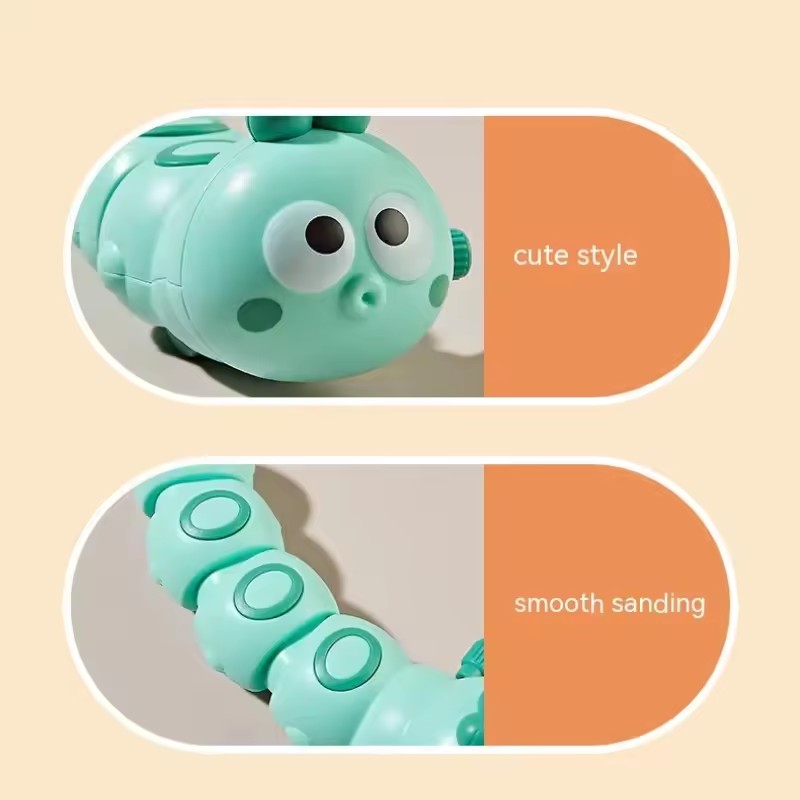 Dessin animé chenille encadenée pour enfants, mignon, mignon, amusant, en mouvement, en cours d'exécution, petits animaux, Guide interactif, jouet rampant pour bébé, cadeaux