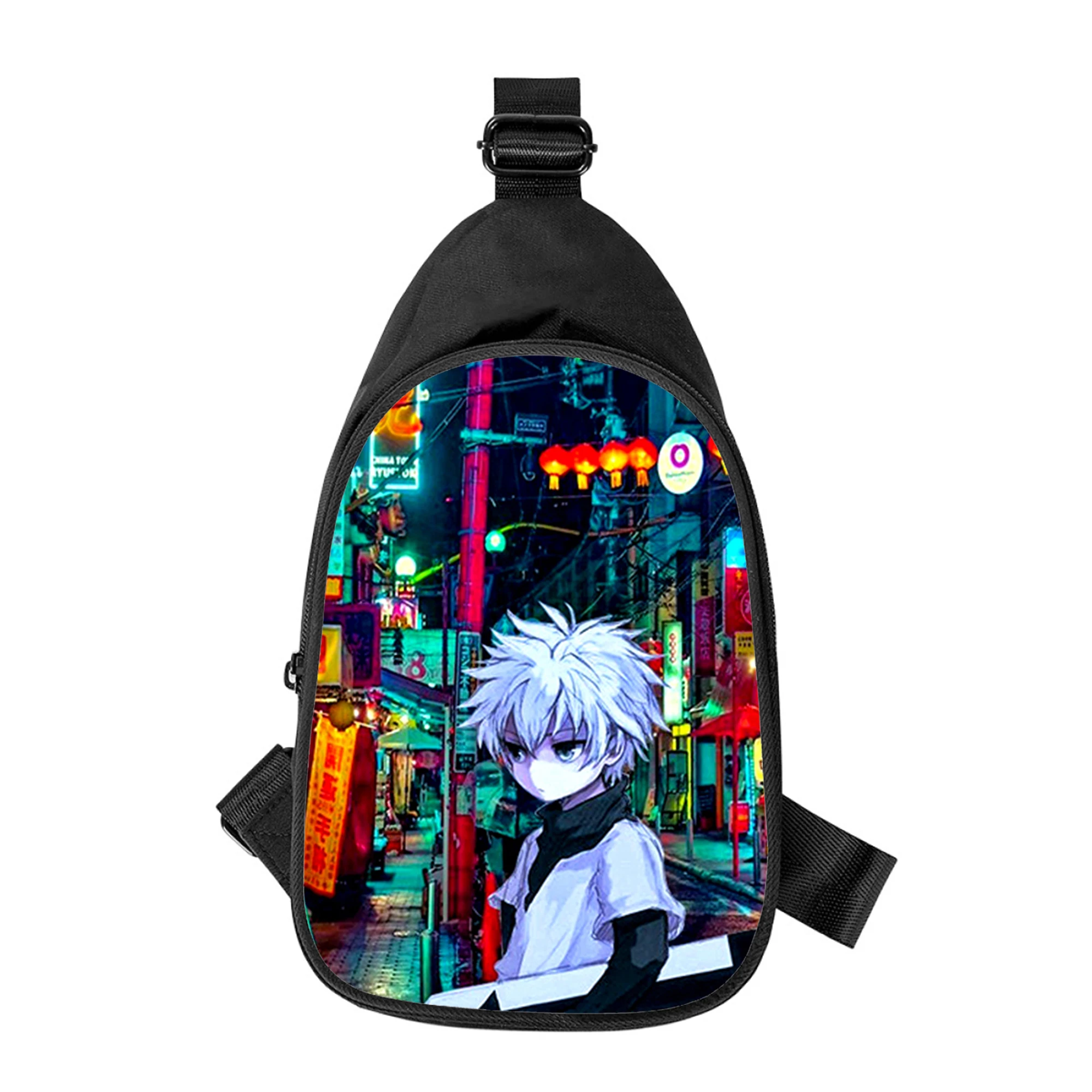 Hunter × Jäger Killua Zoldyck 3d neue Männer Kreuz Brusttasche diagonal Frauen Umhängetasche Ehemann Schule Hüft tasche männliche Brust packung