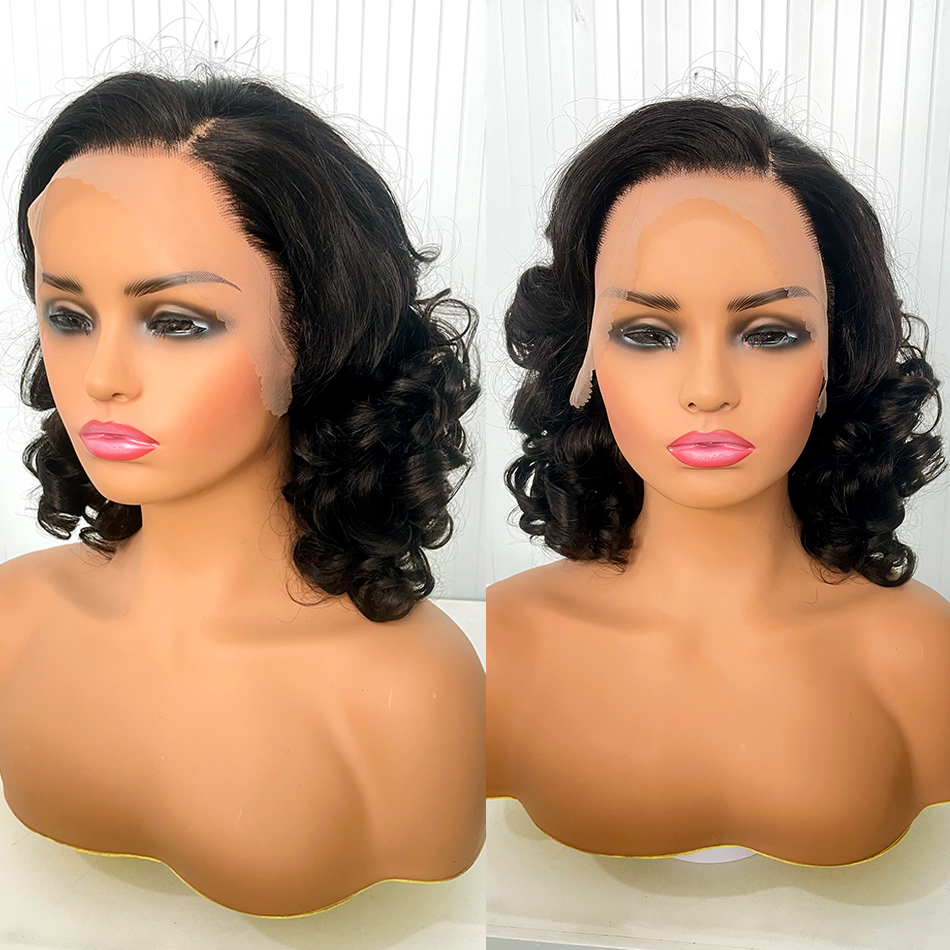 Parrucche per capelli umani da donatore grezzo 12A 13x4 HD Frontale in pizzo Densità 250% Parrucca frontale in pizzo vietnamita non trasformata con doppia onda rimbalzante