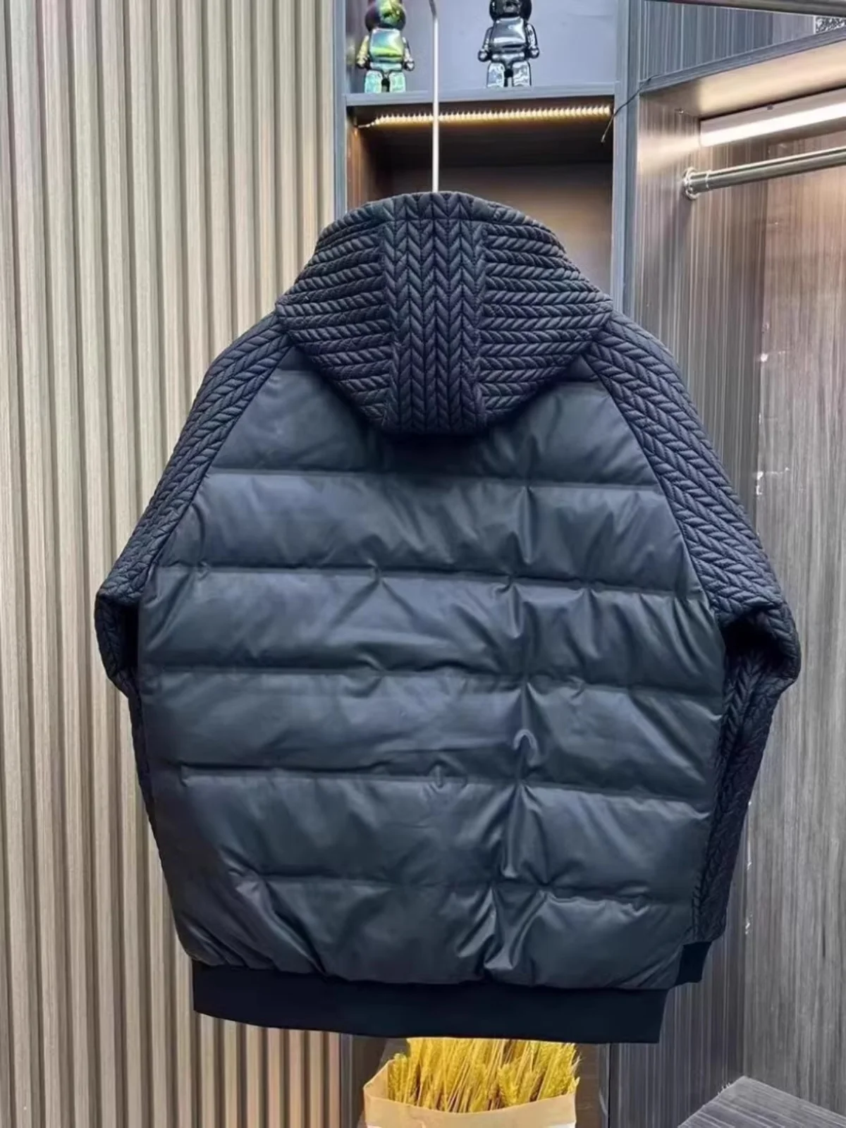 Jaqueta Masculina de Aodão Casual para Outono Inverno Nova Moda Versátil Estilo Hong Kong com Capuz Aquecida em Fibra de Po...