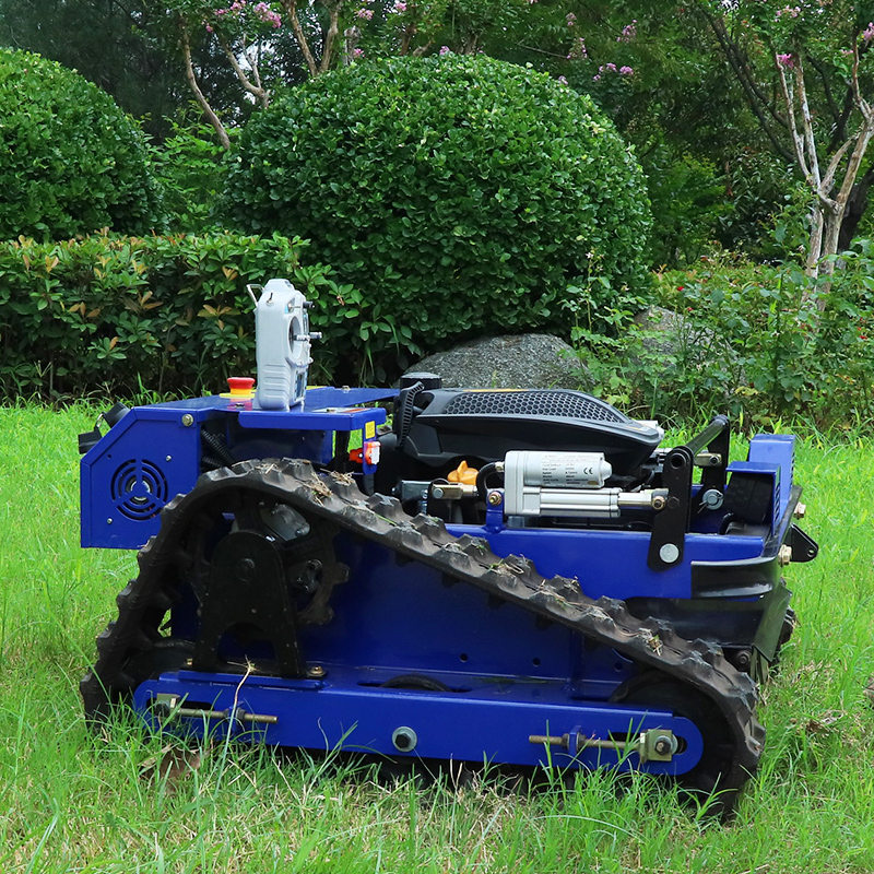 Customized Crawler Lawn mower Remote Control Zero Turn Multi-Functional Low Emission Gasoline
