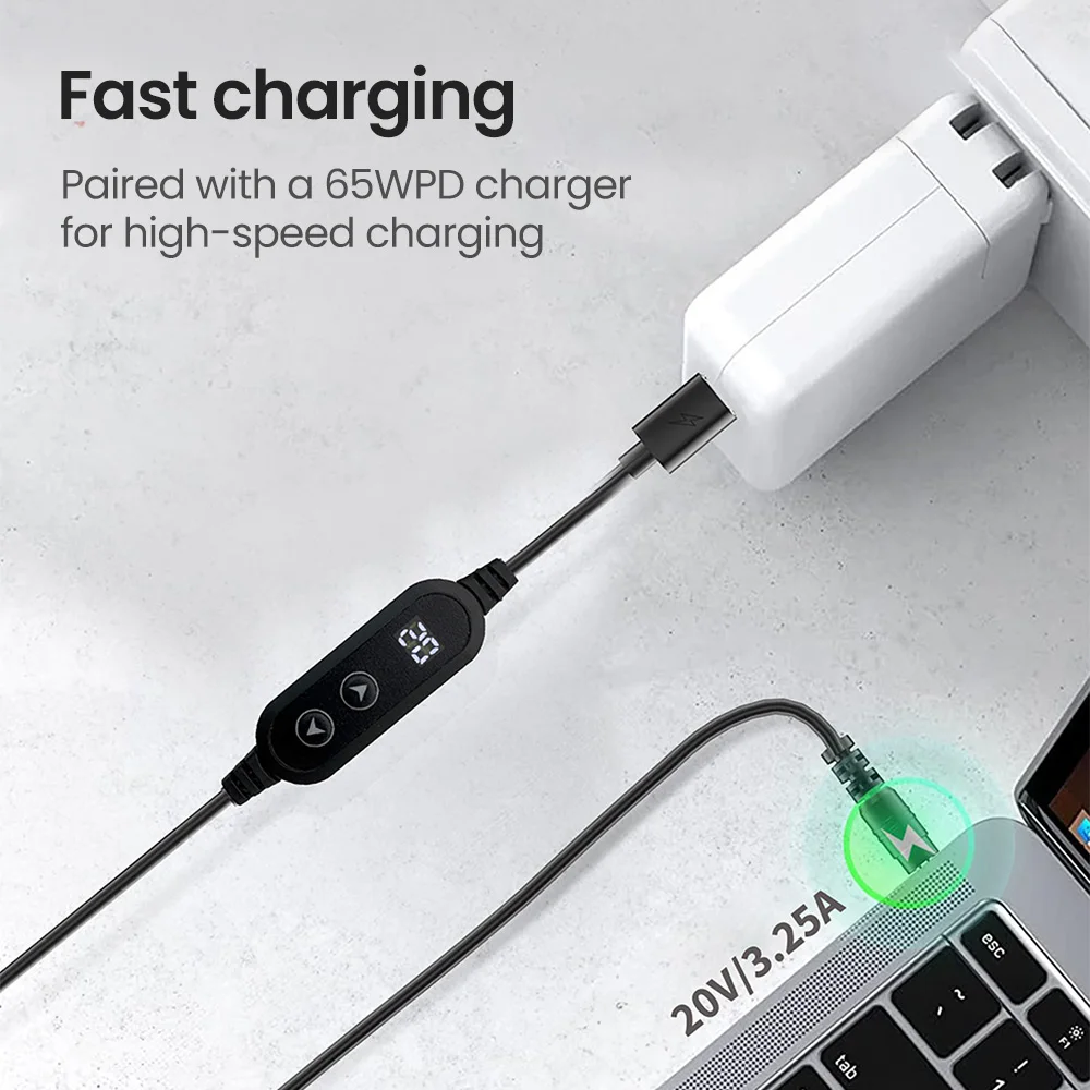 Type C To DC Power Boost Cable 5V/9V/12V/15V/20V Boost Line 8 Adapters USB C To DC Jack Connector Fast Charging For Wifi Router