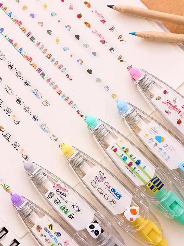 1 nastro correttore dal design meccanico Kawaii carino: perfetto per decorare diari e materiale scolastico