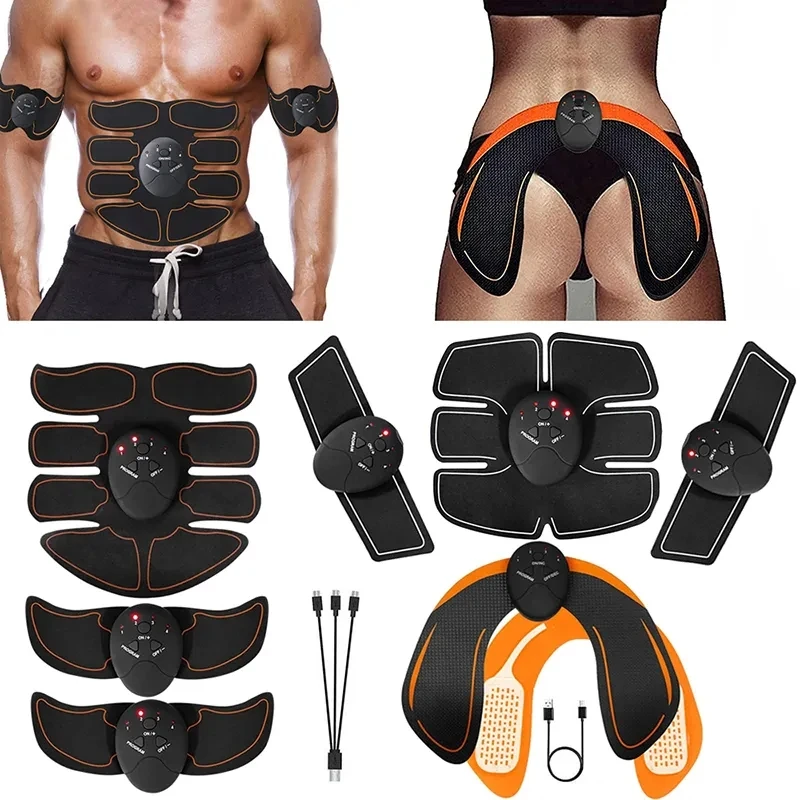 EMS Muskelstimulator Hüfttrainer Muskeltoner Körper Abnehmen Massagegerät Fitnessgeräte Männer Frau Bauch Arm Bein Heimübung