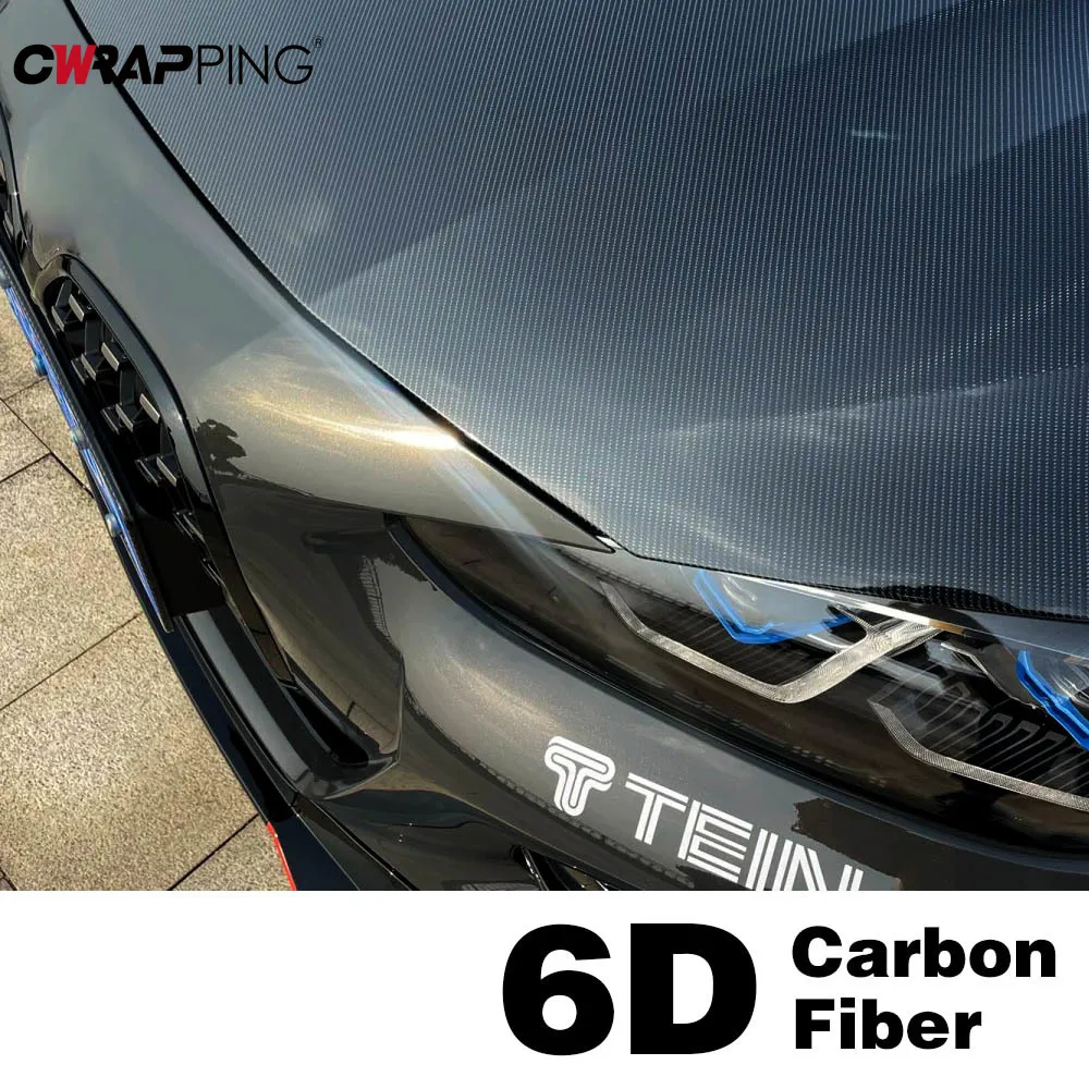 6d fibra de carbono corpo do carro envoltório vinil fosco acessórios preto brilhante adesivo folha capa decoração filme acessórios do carro da motocicleta
