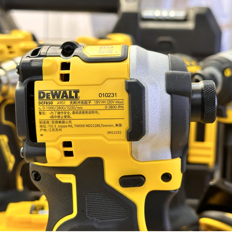 шуруповерт аккумуляторный DEWALT DCF850 DCF887 20V Ударный шуруповерт 205NM Бесщеточный мотор Аккумуляторная перезаряжаемая отвертка Электрическая шуруповерт Электроинструменты