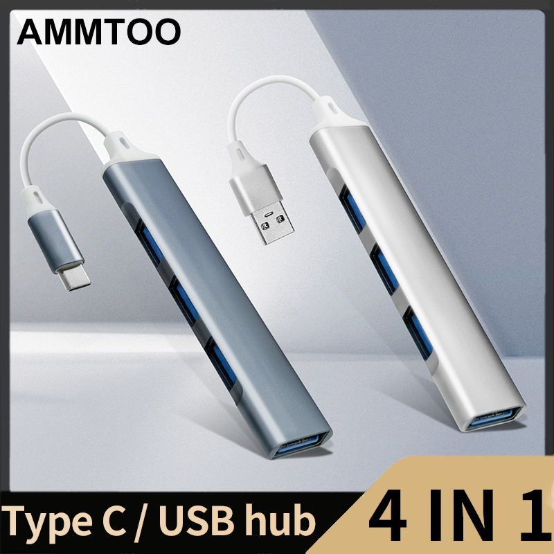 4-portowy rozdzielacz USB 3.1 typu C HUB 3.0 OTG do Xiaomi Lenovo Macbook 13 15 Air Pro Akcesoria komputerowe PC