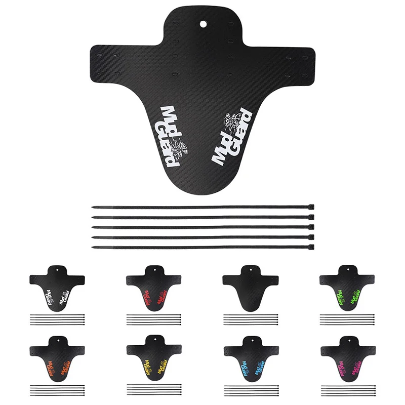 Portátil Padrão De Carbono Bicicleta Fender, Estrada Mountain Bike Mud Guard, Frente e traseira Roda Mudguard, Ultraleve MTB Fender