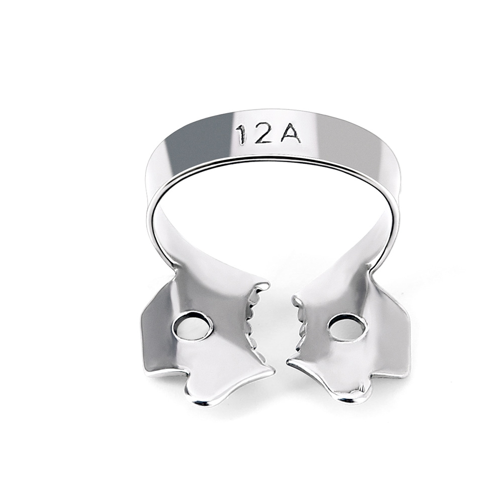 Abrazaderas de dique de goma Dental Azdent, Clips de barrera restauradora endodóntica de acero inoxidable, materiales ortopédicos para odontología, herramientas de laboratorio, 1 Uds.