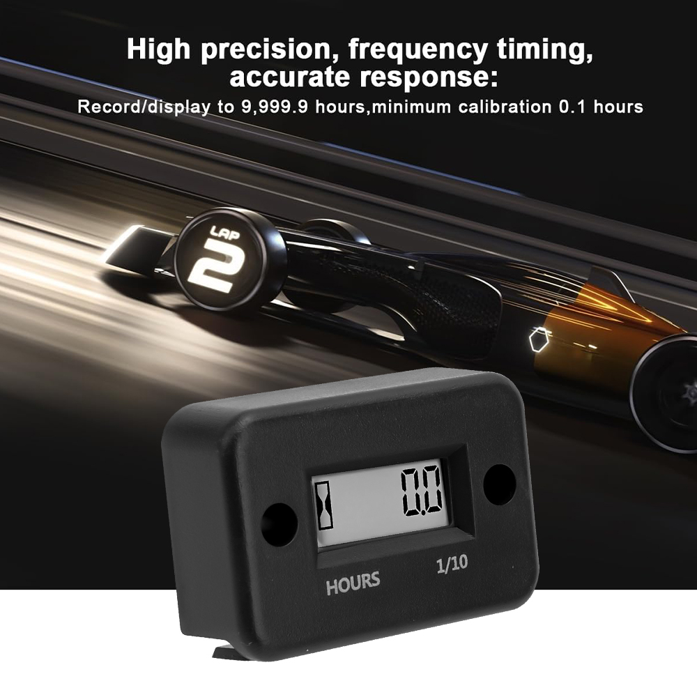 Kebidumei waterpoof motor digital medidor de hora display lcd motor a gás para motocicleta bicicleta cortador de grama motosserra atv snowmobile