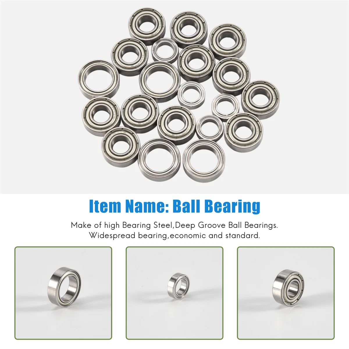 20pcs kugellager kit für tamiya tt01 TT-01 tt01d tt01e tt01r df02 1/10 rc auto aufrüstung teile