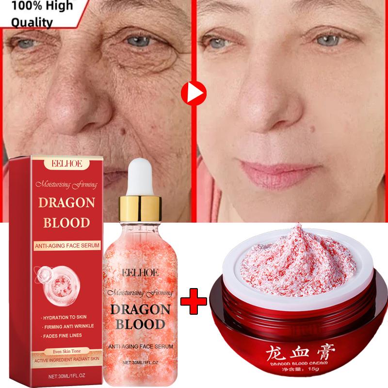Dragon Blood Cream Wrinkle Removal Anti-aging Facial Serum Fade Fine Line Spots Firming Lifting Whitening Rejuvenation Skin Care