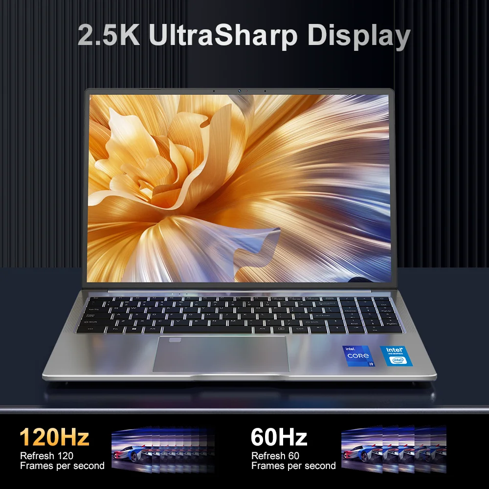 Laptop do gier Ninkear N16 PRO, procesor Intel i7-13620H z 13. generacji, WiFi 6, ekran 16-calowy 2.5K IPS 120Hz, komputer biurowy, notebook