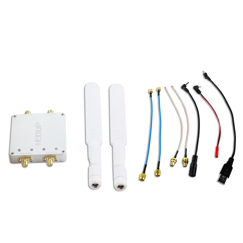 EDUP AB025 4W 5.8GHz Signaalversterker Dual Channel Router Signaal Extender WiFi Versterker Lange Afstand Wifi Signaal Extender