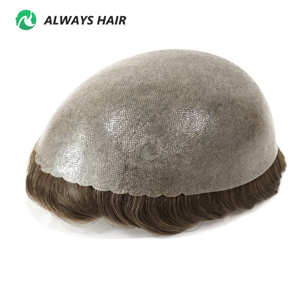 Peruca de cabelo personalizada para homens e mulheres com renda completa PU renda suíça e mono fino...