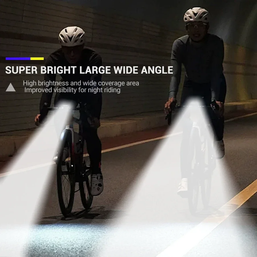 Fahrradscheinwerfer 9-LED-Fahrrad-Frontlicht Typ C wiederaufladbare Fahrradlampe Ultraleichte Lenkerlichter Wasserdichte Fahrrad-Taschenlampe