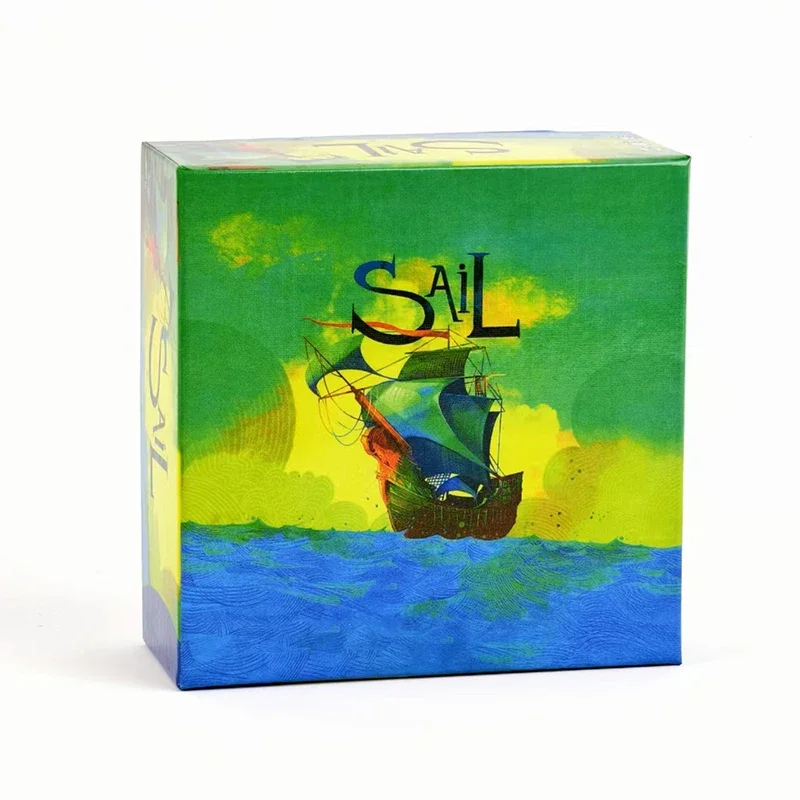 Jogo de tabuleiro SAIL versão em inglês com cartas estilo alemão Conjunto de jogos noturnos para festa de cooperação de dois jogadores
