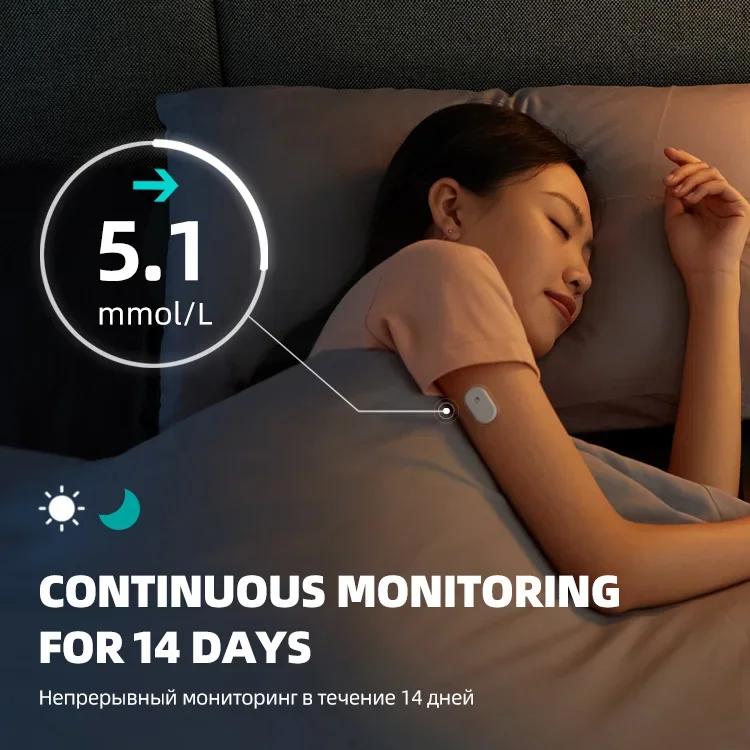 GS1 CGM-sensor voor 14 dagen RU en Engelse app downloaden