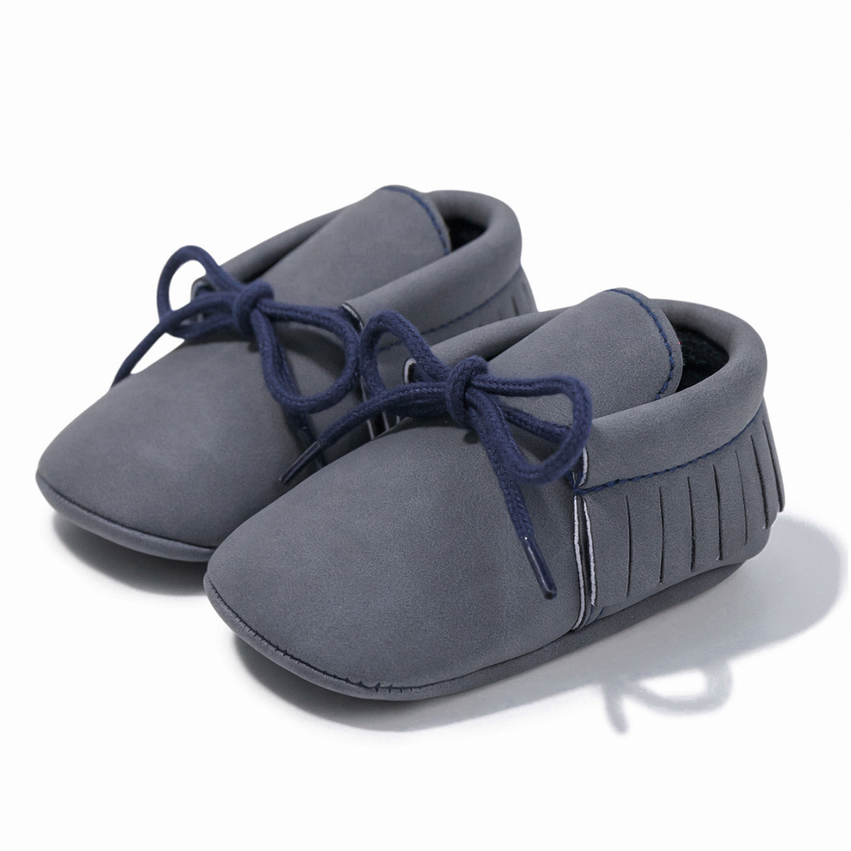 Zapatos de bebé antideslizantes, mocasines de encaje, clásicos y con borlas de gamuza suave, para gatear y cuna, en 10 colores