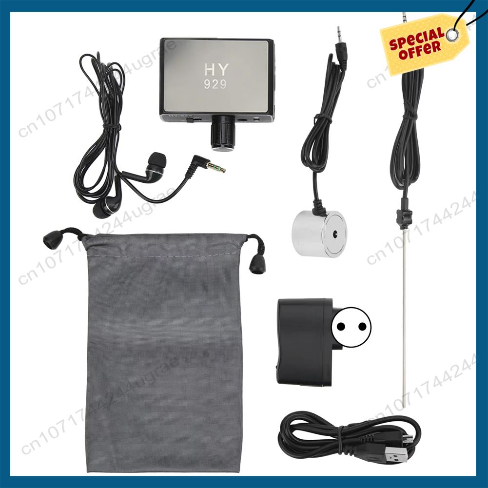 -A15I Underground Water Pipe Leakage Detector Enhanced High Strength Sound Intensifier For Site Construction EU Plug