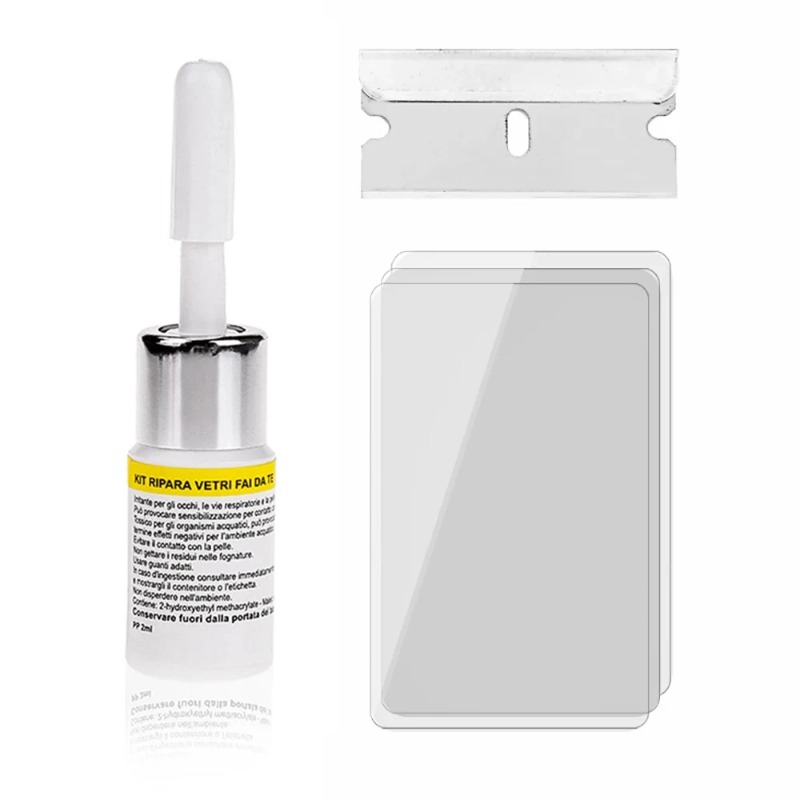 Ferramenta de reparo rachada do pára-brisa do carro DIY Car Window Phone Screen Repair Kit Cola de cura de vidro Auto Glass Scratch Restore