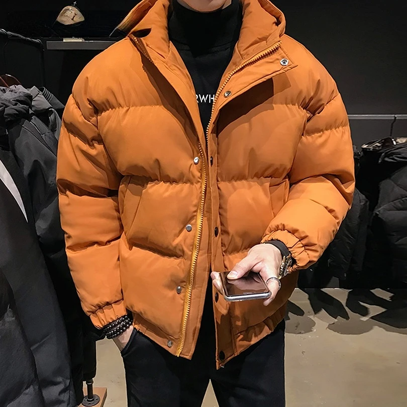 Feste Kapuze Parkas Männer Jacke Winter Puffer Herren Winter Jacken und Mäntel M-3XL 2022 Herbst Neuheiten