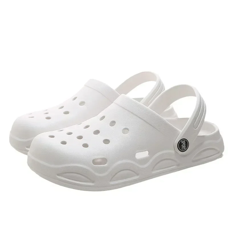 Sapatos com buracos para homens e mulheres, sapatos com buracos de verão, meia bolsa, salto, jaqueta de praia para jardim, praia, sapatos com buracos ao ar livre