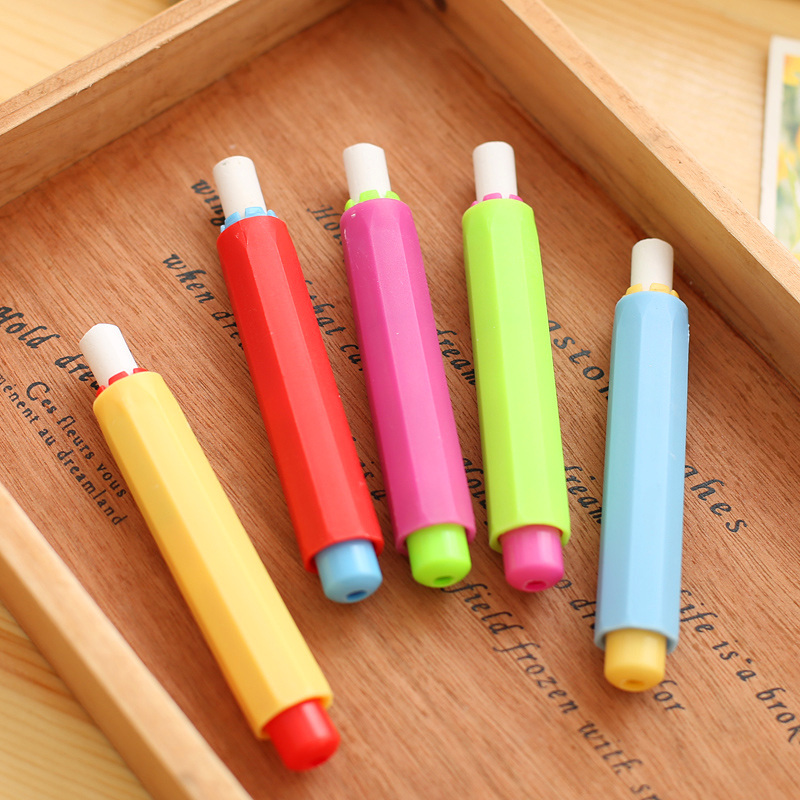 5pcs 건강 무독성 분필 홀더 클립 다채로운 분필 홀더 교사를위한 깨끗한 쓰기 어린이 드로잉 보드 액세서리
