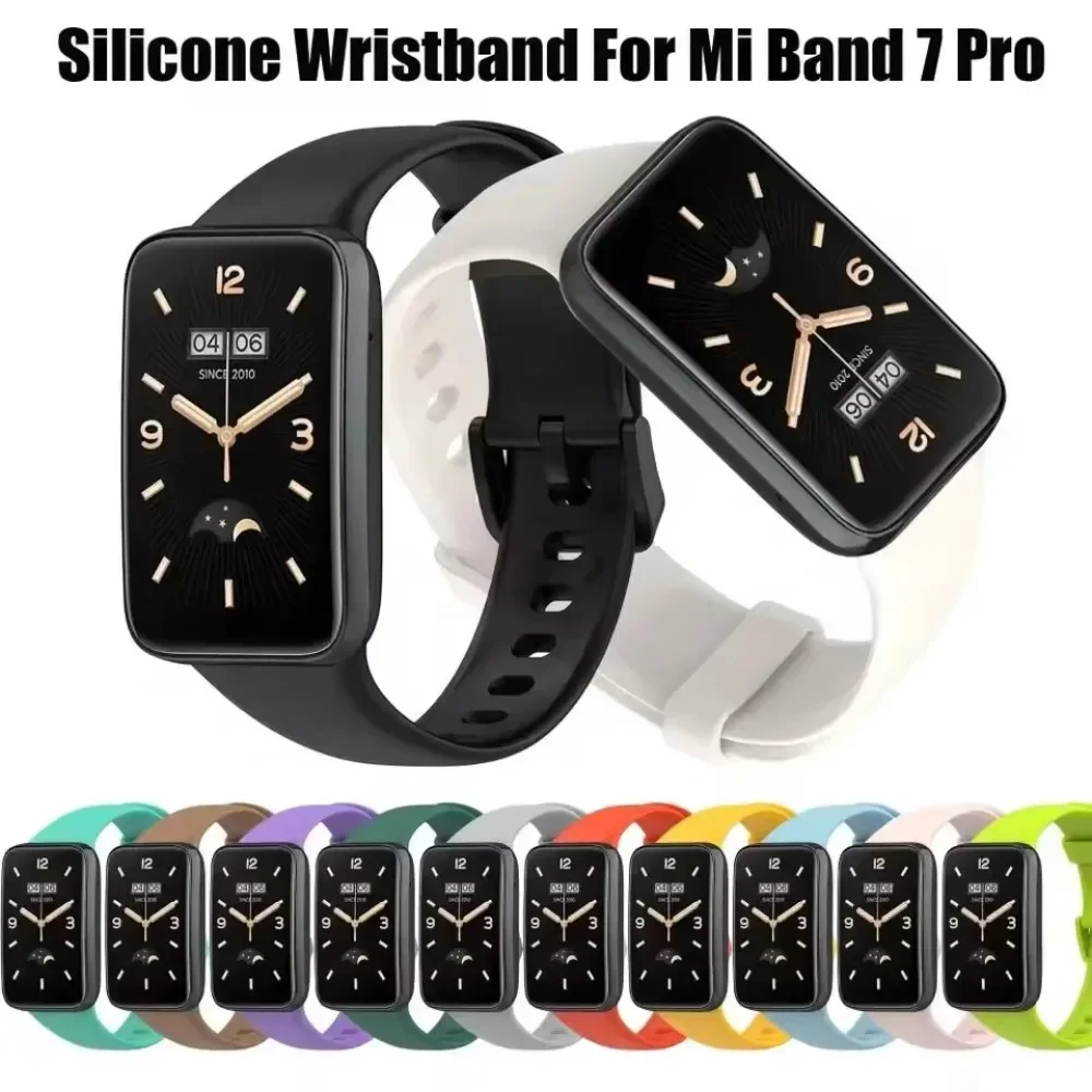 Pasek silikonowy do Xiaomi Band 7 Pro Miękki pasek do inteligentnego zegarka Sportowa opaska na nadgarstek Bransoletka fitness Correa Akcesoria zamienne