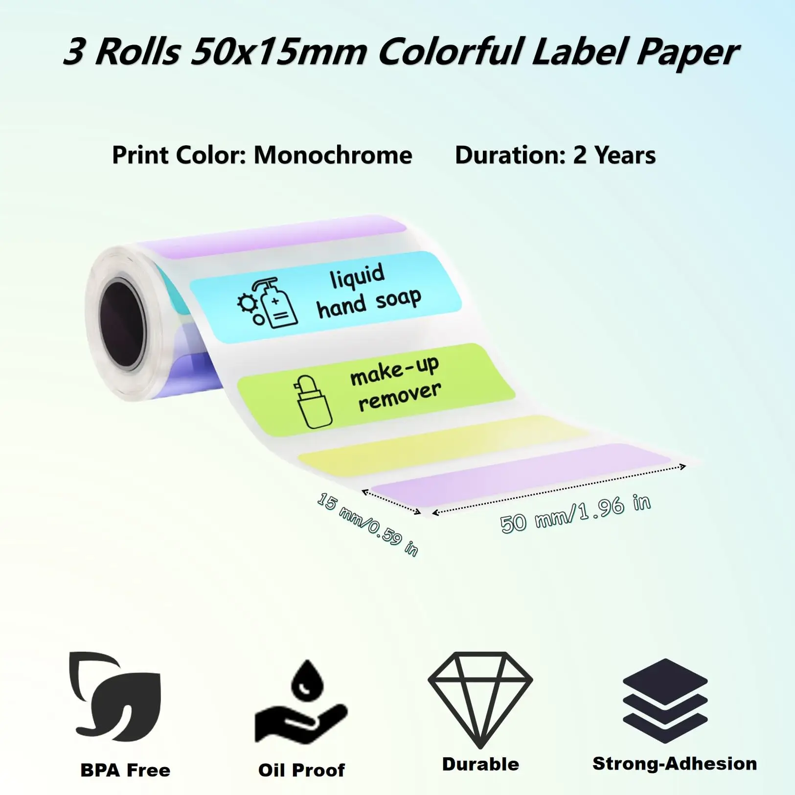 57MM Thermal Paper Self-adhesive Printing Label Papers Sticker For Pocket Thermal Mini Printers For Paperang P1 P6 A6 A8 Series