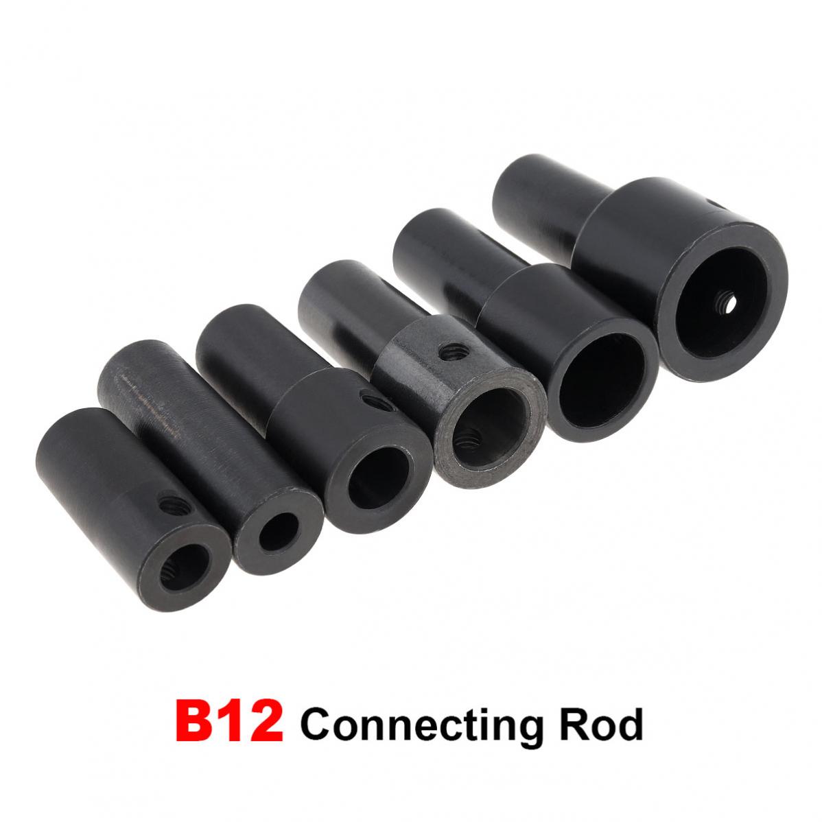 JT0 B10 B12 adaptador de conexión de portabrocas, manguito de eje de varilla de 3,17mm/4mm/5mm/6mm/8mm/10mm, accesorios de acoplamiento de taladro eléctrico