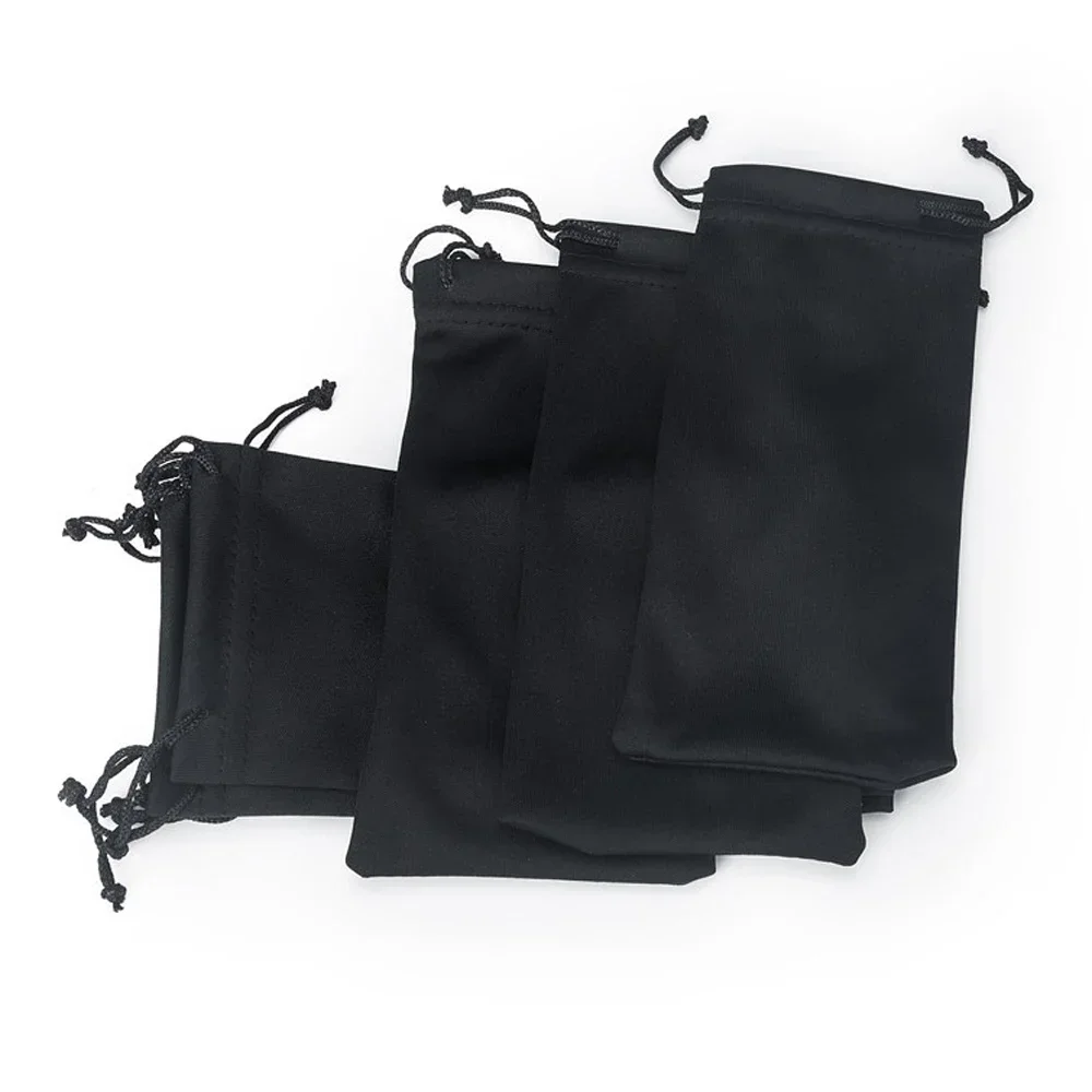 10 Chiếc Mềm Chống Thấm Nước Kính Mát Túi Dây Rút Microfiber Chống Bụi Túi Túi Kính Mang Theo Túi Di Động Kính Mắt Hộp Đựng