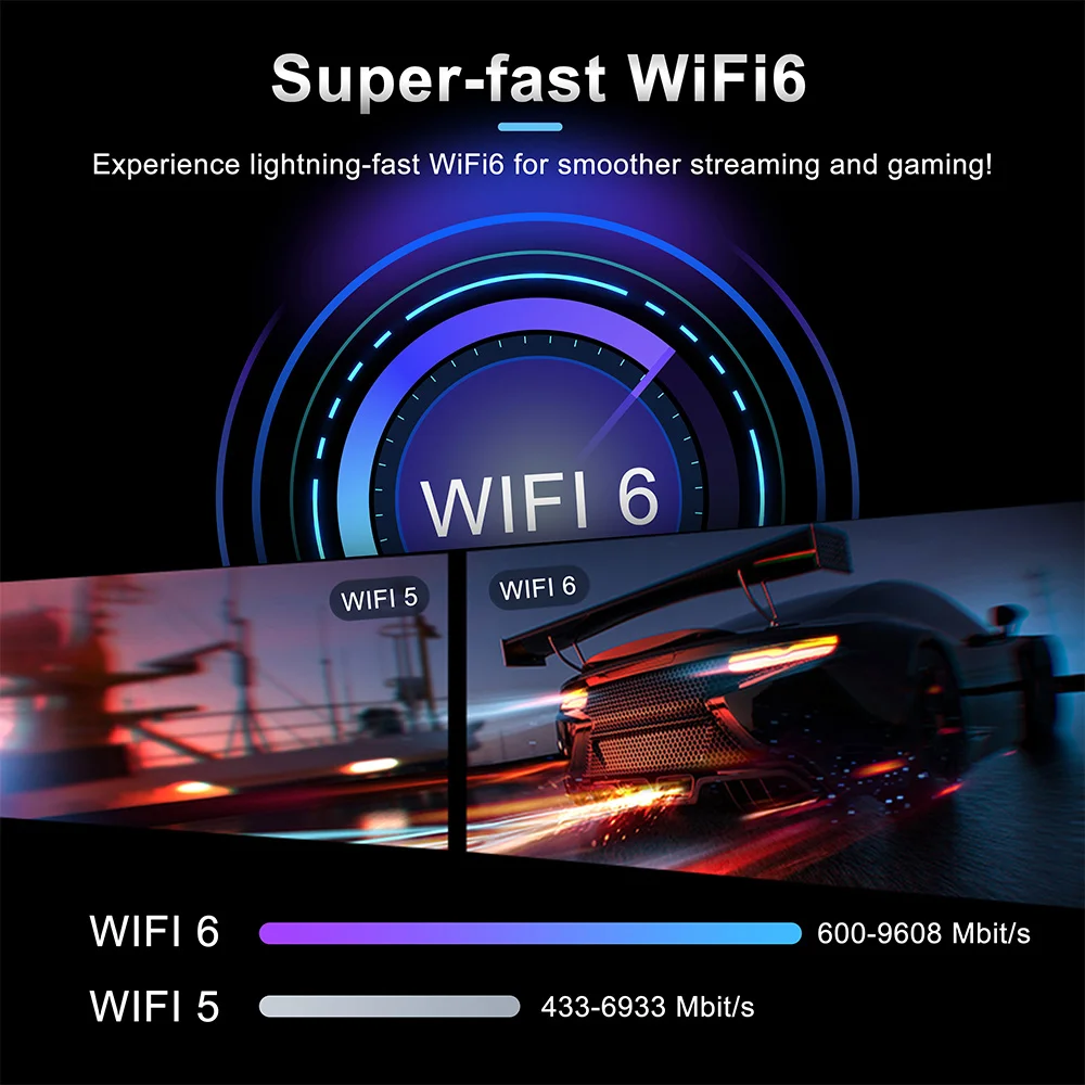 Мини-ТВ-приставка DQ06 ATV на базе Android 12, Allwinner H618, четырехъядерный процессор Cortex A53, поддержка 8K видео, 4K Wifi6 BT5.0, встроенный BT голосовой пульт дистанционного управления