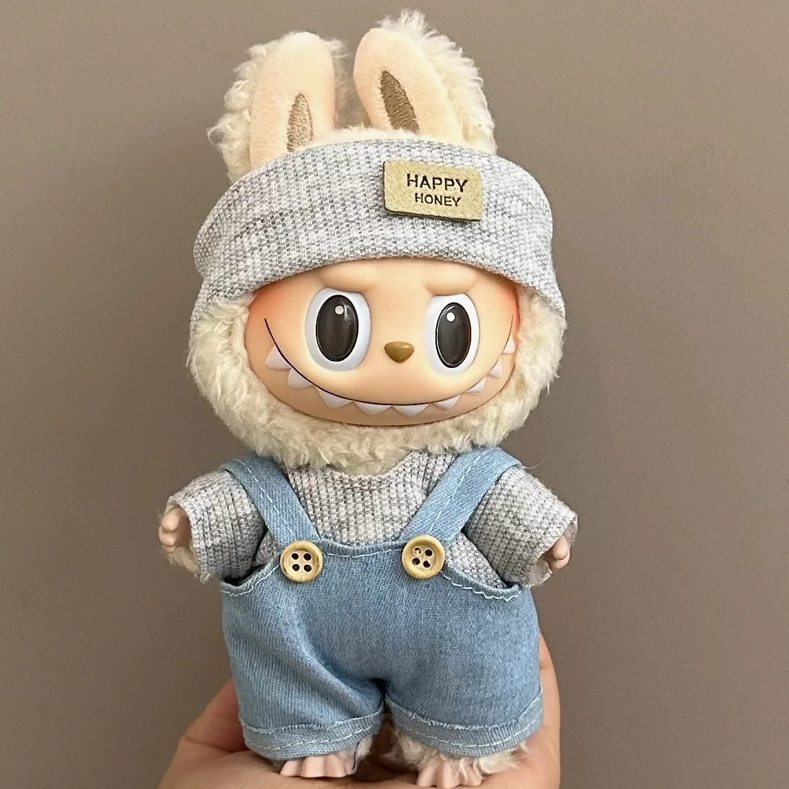 Puppe Kleidung Für 15-17CM I II III Labubu Outfits Mini Plüsch Baumwolle Idol Puppe Universal Kleidung Sitzen party Zubehör Geschenke