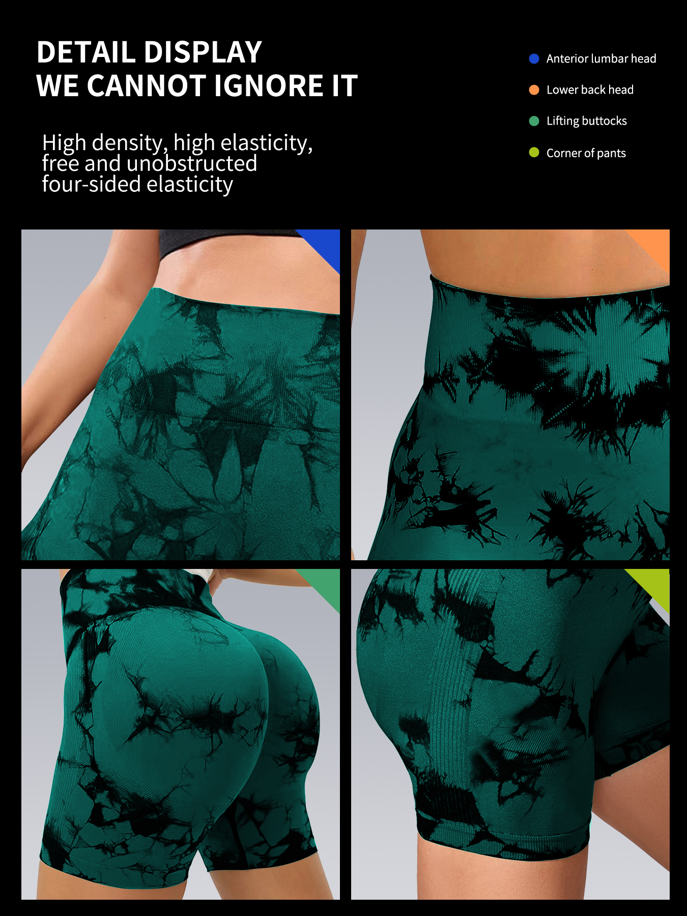 Women's Hip Lifting Yoga Shorts/Stretch High Waist Hip Lifting Running Fitness Shorts Fashion Tight Stretch Fitness Shorts
