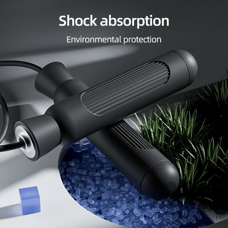 Corda de pular, cordas de aço de comprimento ajustável com rolamentos de esferas, adequada para homens e mulheres, corda de pular de exercício para perda de peso