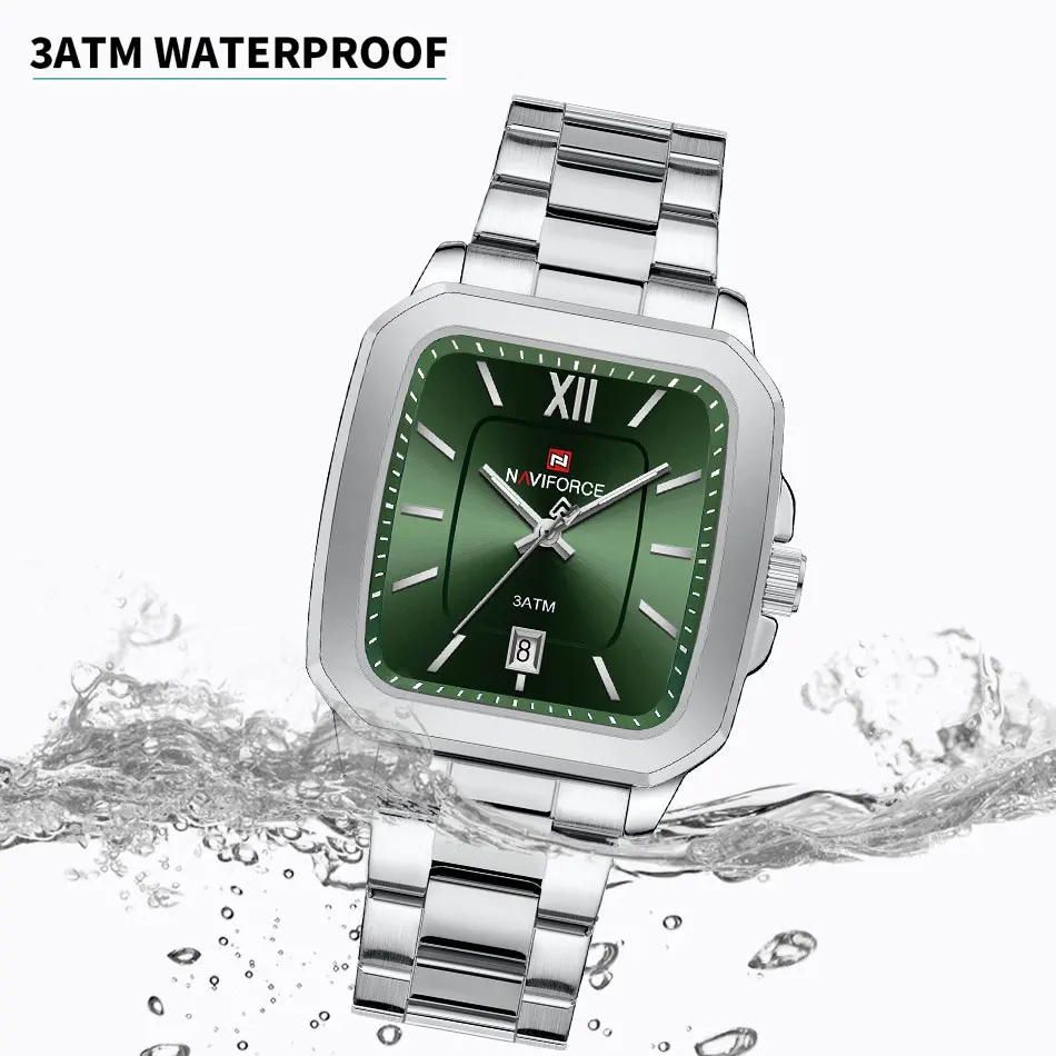 NAVIFORCE reloj de pareja de marca de lujo reloj de cuarzo resistente al agua moda calendario Simple fecha reloj inoxidable mujeres hombres regalo de amante