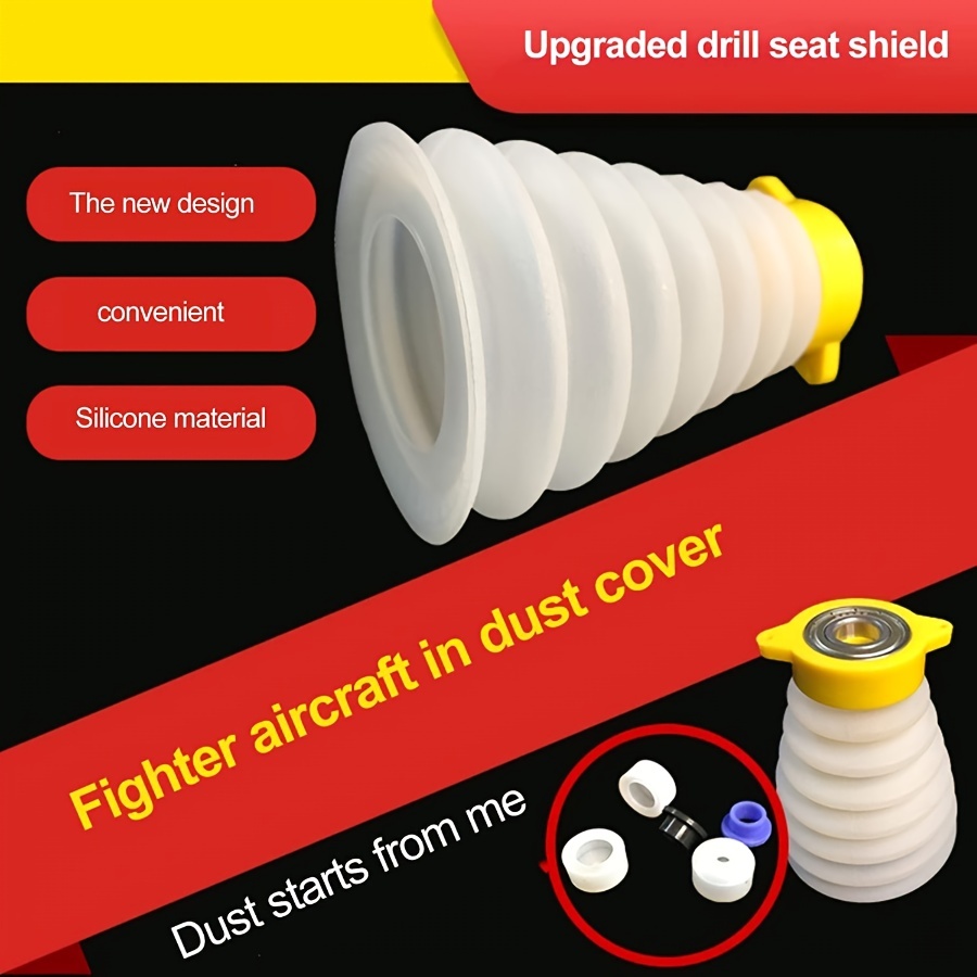 Drill Dust Cover Collector Scalable Rubber Dustproof Dust Bowl Device Power Tool Utility Accessories for Electric Hammer