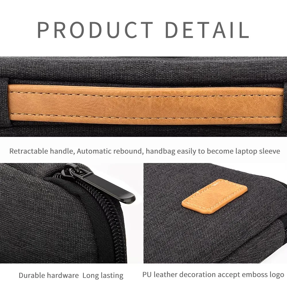 Computer Bag Laptop Sleeve Bag 14 15.6 Inch Notebook Pouch for Shockproof Computer Briefcase for Business Travel Laptop case