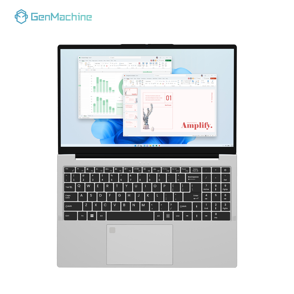 Arc Graphics DDR5 4800Mhz M.2 2280 Business Gaming Laptops Genmachine Laptop Computer Intel Core Ultra 165H 16C 22T 15.6” 60Hz