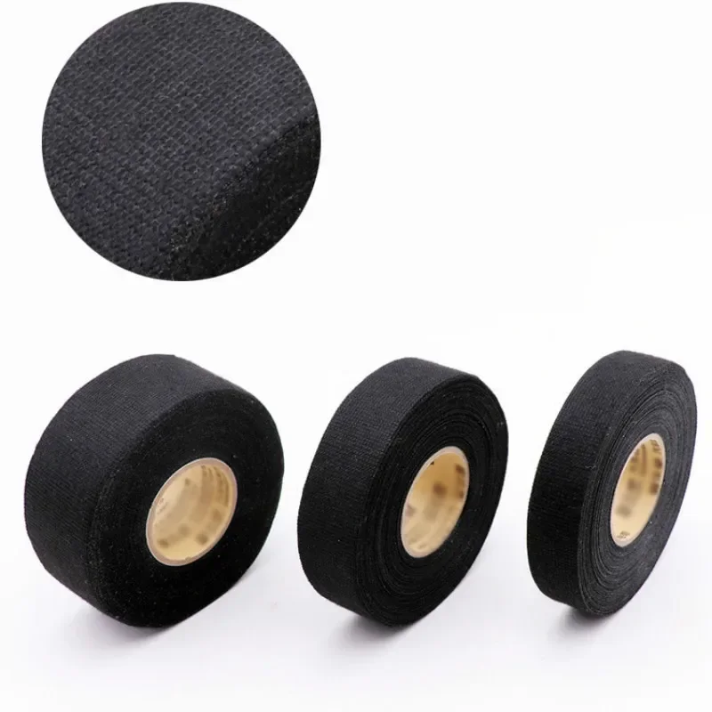 15 Meter hitzebeständiges, flammhemmendes Klebeband, selbstklebendes Gewebeband für Auto-Kabelbaum, Kabelbaum, Schutz, Breite 9/19/25 mm