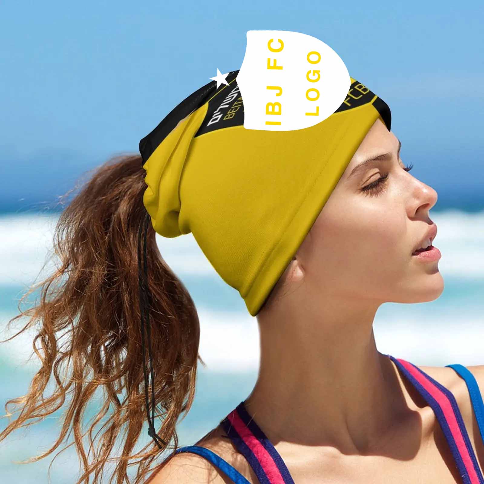 อิสราเอล Beitar เยรูซาเล็ม Face Mask Seamless Turban Headwear คออุ่นกลางแจ้งมัลติฟังก์ชั่น