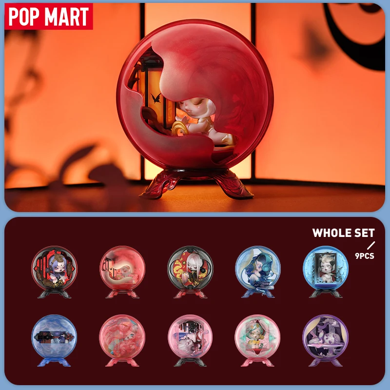 POP MART SKULLPANDA seria Mirage figurki tajemnicze pudełko 1 sztuk/9 sztuk POP MART pudełko z niespodzianką figurka śliczna zabawka